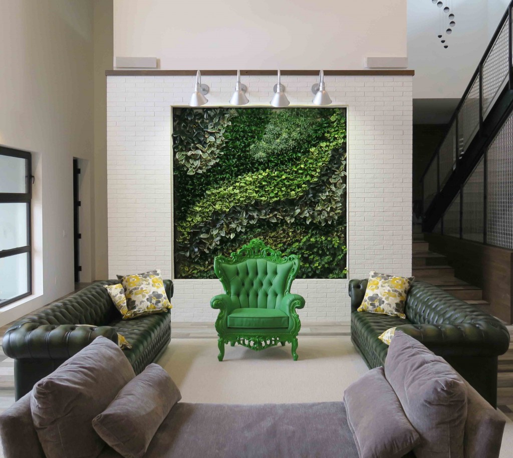Living wall system for a private home in Calgary, Alberta